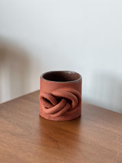 Ceramic Mug, Stoneware Knots Coffee Mug, Brutal Style Cup