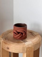 Ceramic Mug, Stoneware Knots Coffee Mug, Brutal Style Cup