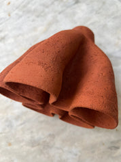 Ceramic Vase - Stoneware Terracotta Flower Vase - Handbuilt Ceramic Vessel