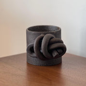 Ceramic Mug, Stoneware Knots Coffee Mug, Brutal Style Cup