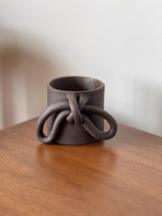 Ceramic Mug, Stoneware Knots Coffee Mug, Brutal Style Cup