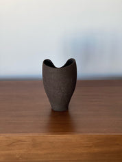 Ceramic Vase, Ceramic Planter, Stoneware Sculptural Vessel, Brutal Textured Vase, Brown Ceramic Sculpture, Living Room Decor