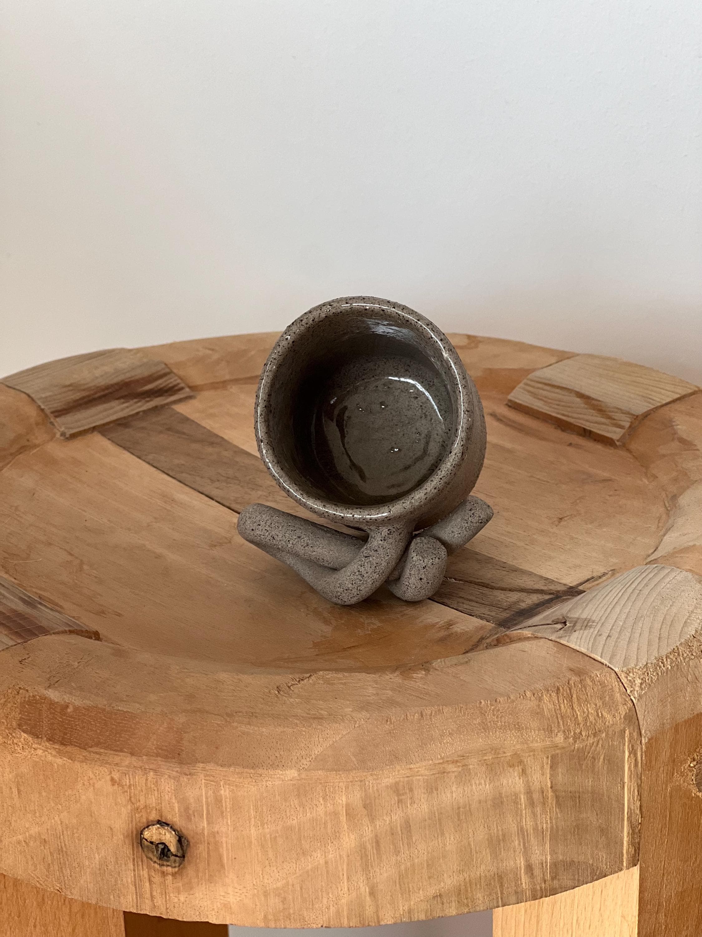 Ceramic Mug, Espresso Cup, Stoneware Knots Coffee Mug, Brutal Style Cup