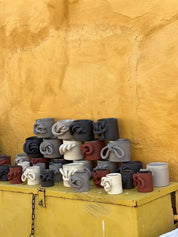 Ceramic Mug, Stoneware Knots Coffee Mug, Brutal Style Cup