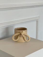 Ceramic Mug, Stoneware Coffee Mug, Latte Cup, Knots Design